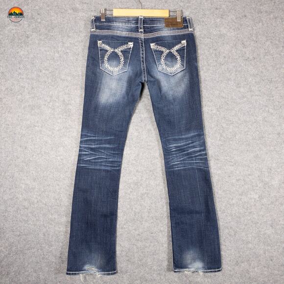 Big Star Vintage Collection Liv Slim Bootcut Leg Jeans Blue Denim Women's 28 - Picture 3 of 16